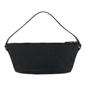 Gucci canvas leather handbag black pouch GG accessory